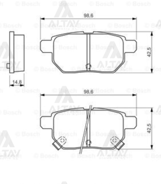 Toyota Auris Arka Fren Balatası